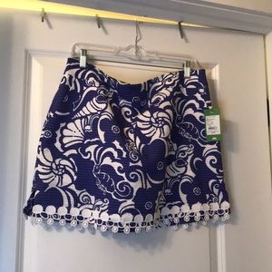 Lilly Pulitzer marigold skort NWT size 12